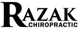 The Razak Chiropractic scrolling logo